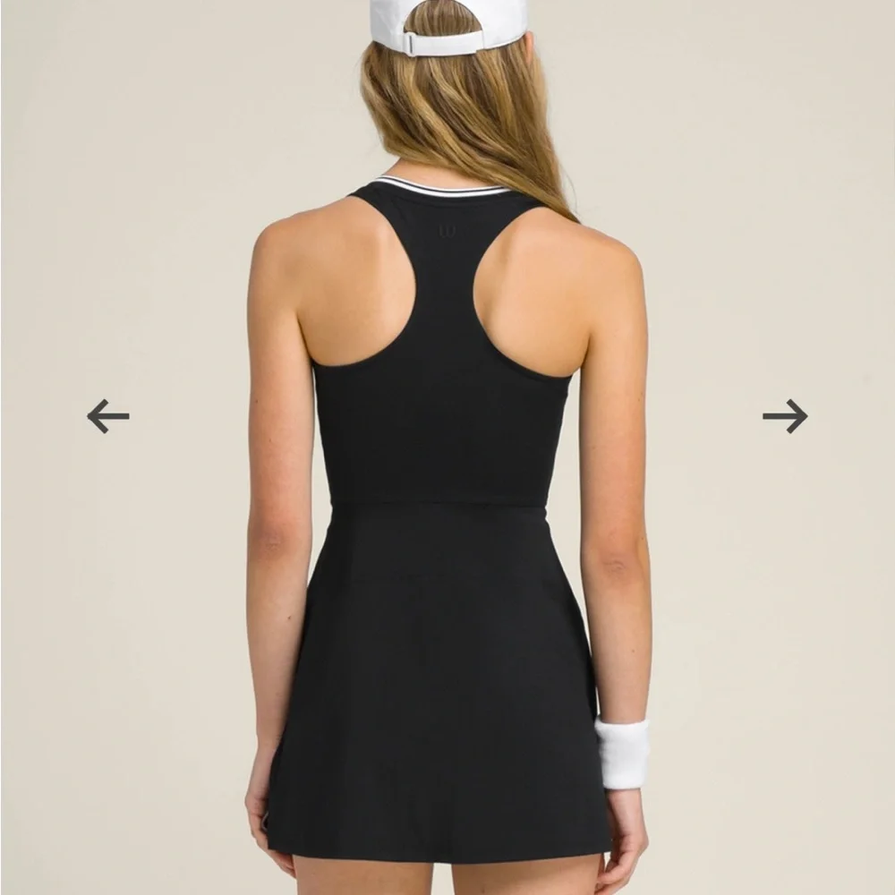 WIlson;Tie Breaker Dress-Black XS Brand New with tags-Pickleball, Tennis Dress - Picture 2 of 4